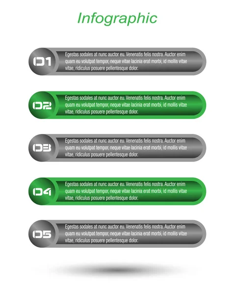 Infografische Banners Voor Weblayout — Stockvector