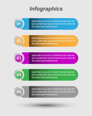 Web düzeni için bilgi grafikleri pankartları.