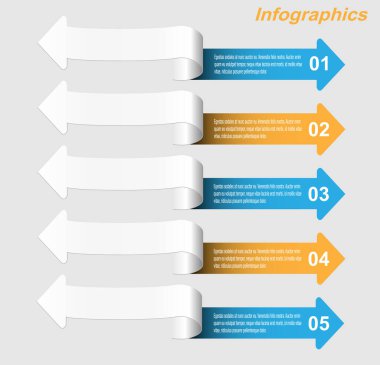 Web düzeni için bilgi grafikleri pankartları.