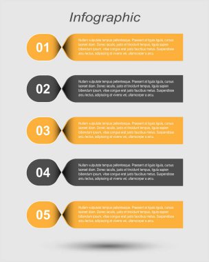 Web düzeni için bilgi grafikleri pankartları.