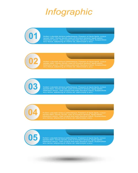 Infografik Banner Für Web Layout — Stockvektor