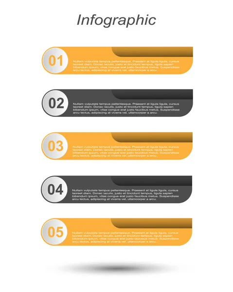 Infografica Banner Layout Web — Vettoriale Stock
