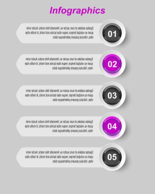 Kağıt etiketli bilgi tasarım şablonu.