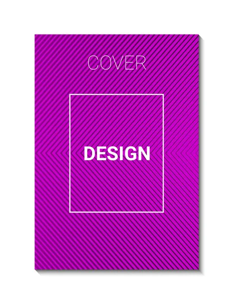 Minimal Cover Design Template Abstract Lines Modern Color Gradient Brochure — Stockový vektor