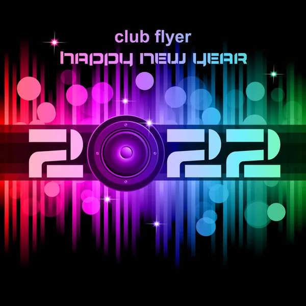 Colorful 2022 New Year Celebration Background Rainbow Colours.