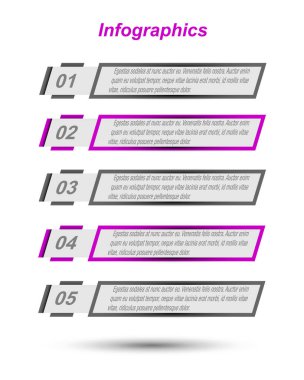 Web düzeni için bilgi grafikleri pankartları.