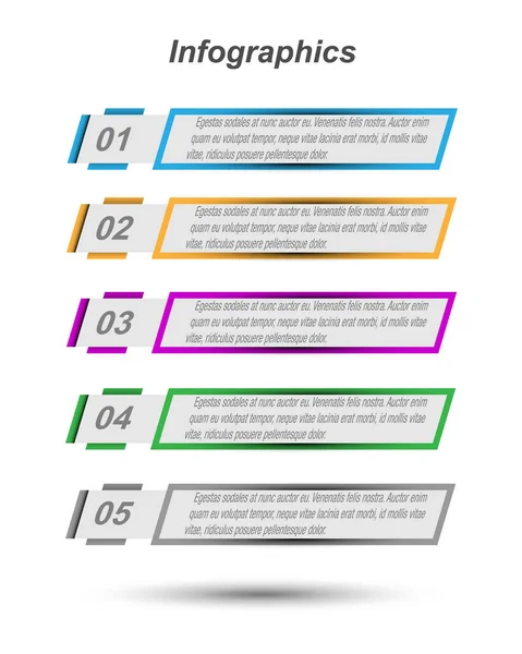 用于网页布局的Infographics横幅 — 图库矢量图片