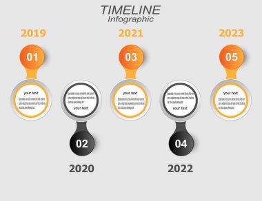 Verilerinizi göstermek için zaman çizelgesi. Bilgi, sıralama ve istatistikleri görüntüleme fikri. 