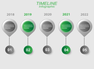 Verilerinizi göstermek için zaman çizelgesi. Bilgi, sıralama ve istatistikleri görüntüleme fikri.