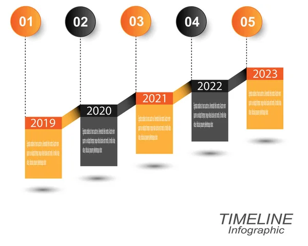 Tidslinje För Att Visa Dina Data Idé Att Visa Information — Stock vektor