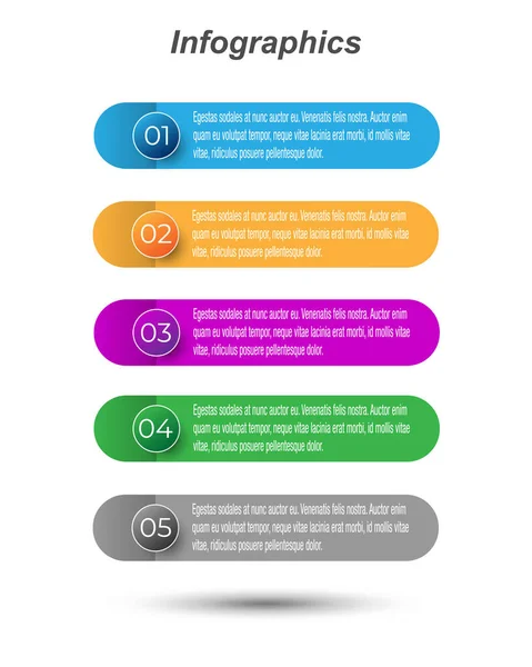 Infografiske Bannere Til Web Layout – Stock-vektor