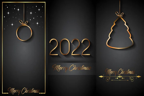 2022 Frohe Weihnachten Hintergrund Für Ihre Saisonalen Einladungen Festplakate Grußkarten — Stockvektor