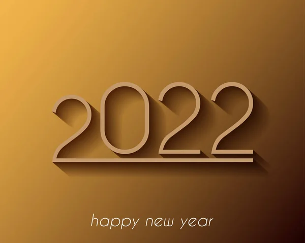2022 Felice Anno Nuovo Sfondo — Vettoriale Stock