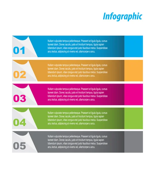 Infografische Vorlagengestaltung — Stockvektor