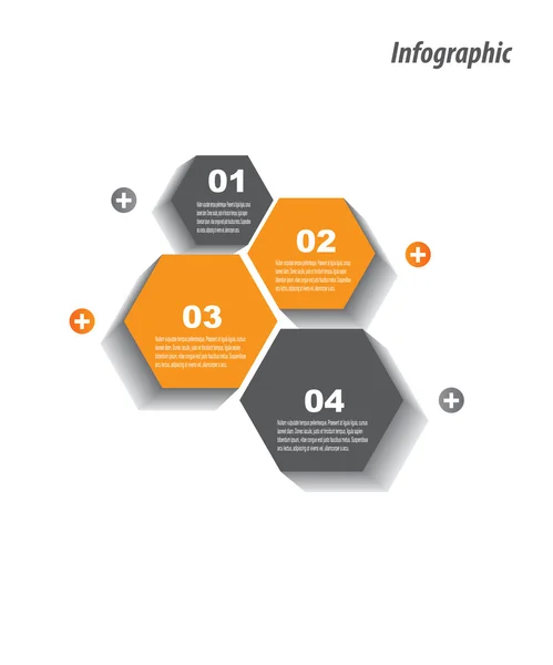 Modèle de conception infographique — Image vectorielle