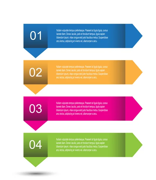 Infografische Vorlagengestaltung — Stockvektor