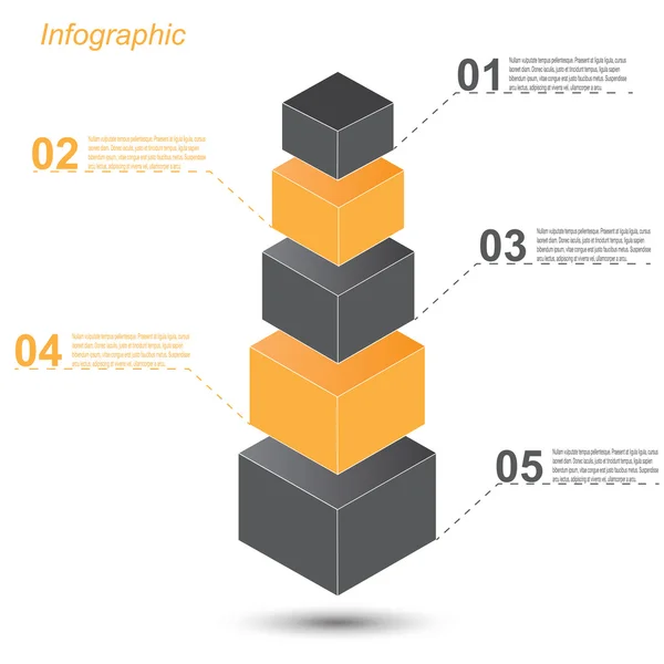 Modelo de design infográfico —  Vetores de Stock