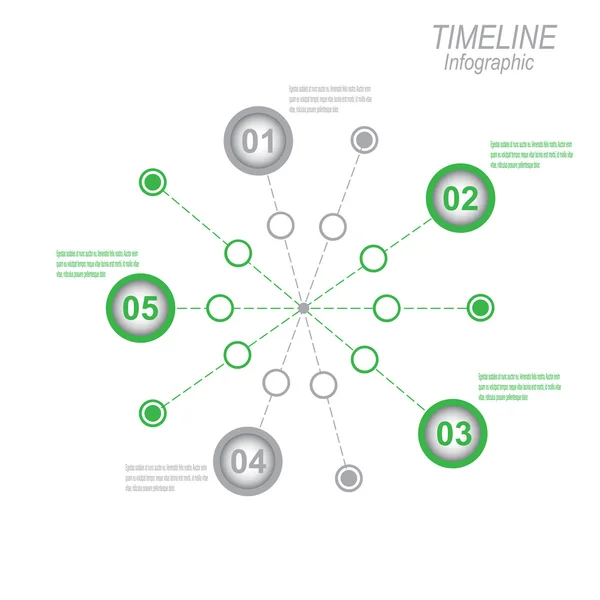 Linha do tempo Modelo de design infográfico . —  Vetores de Stock