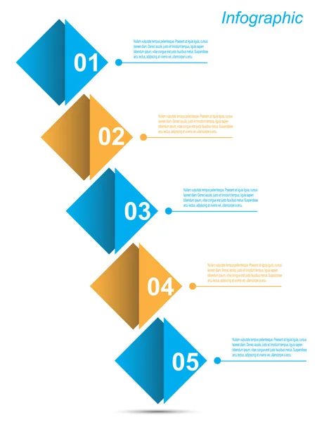 Modelo de design infográfico —  Vetores de Stock