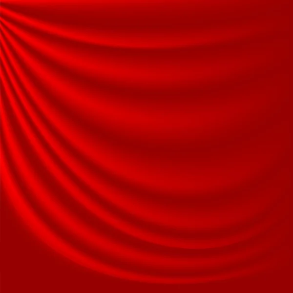 Tejido de seda rojo abstracto — Vector de stock