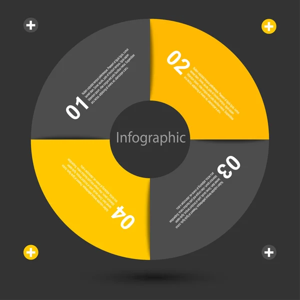 Шаблон оформлення інфографіки — стоковий вектор