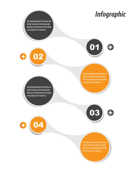 Infografía Plantilla de diseño — Archivo Imágenes Vectoriales