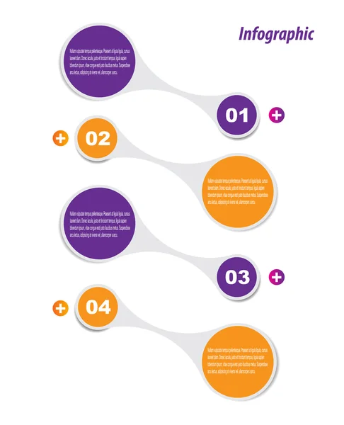 Infografía Plantilla de diseño — Archivo Imágenes Vectoriales