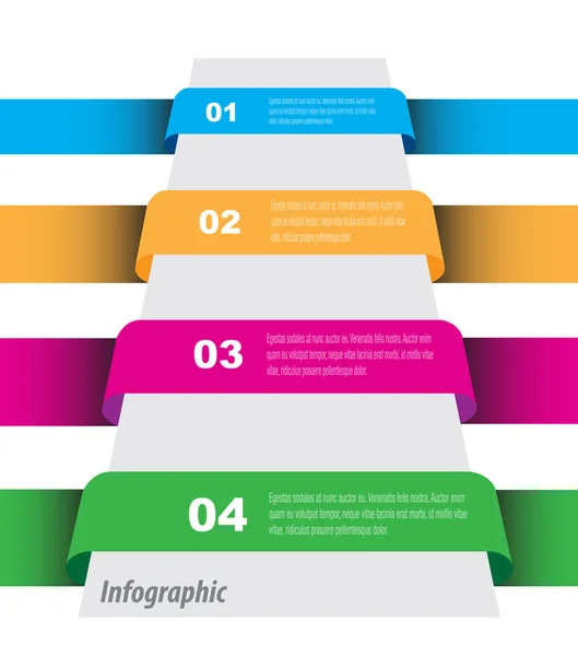 Design de modelo infográfico — Vetor de Stock