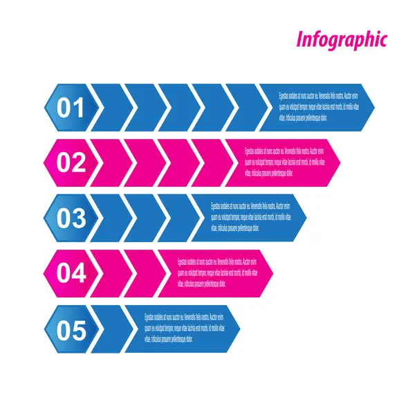 Modelo de design infográfico — Vetor de Stock