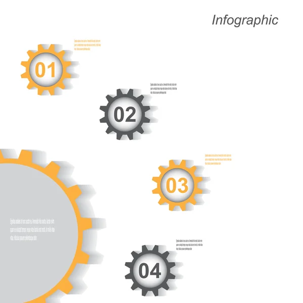 Vorlage: Infografik — Stockvektor