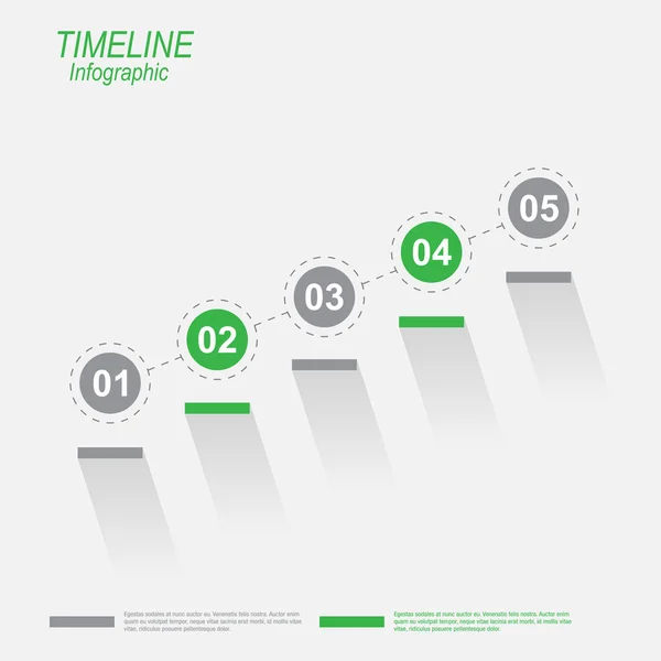 Timeline Infographic design template. — Stock Vector