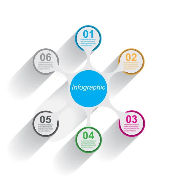 Infografía Plantilla de diseño — Archivo Imágenes Vectoriales