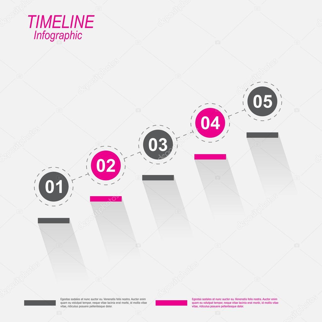 Timeline Infographic design template.