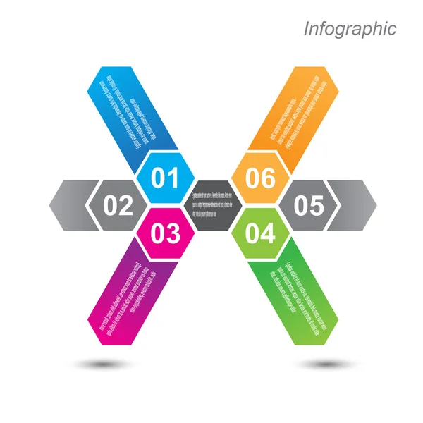 Modèle de conception infographique — Image vectorielle