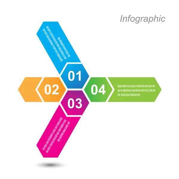 Vorlage: Infografik — Stockvektor