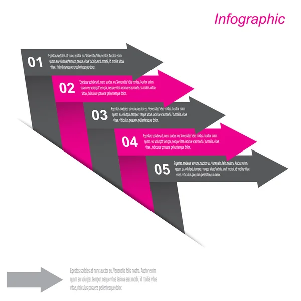 Modello di progettazione infografica — Vettoriale Stock