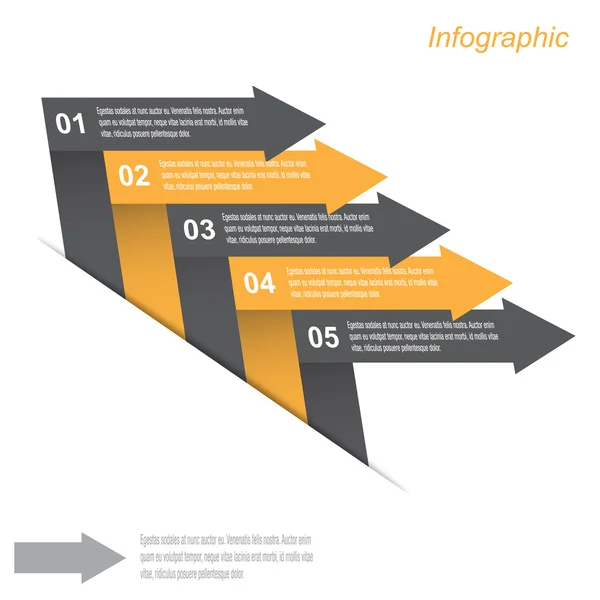 इंफोग्राफिक डिजाइन टेम्पलेट — स्टॉक वेक्टर