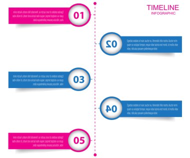 zaman çizelgesi Infographic tasarım şablonu.