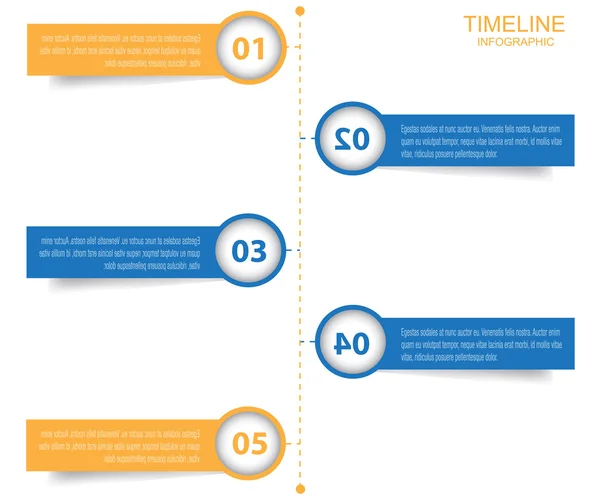 zaman çizelgesi Infographic tasarım şablonu.