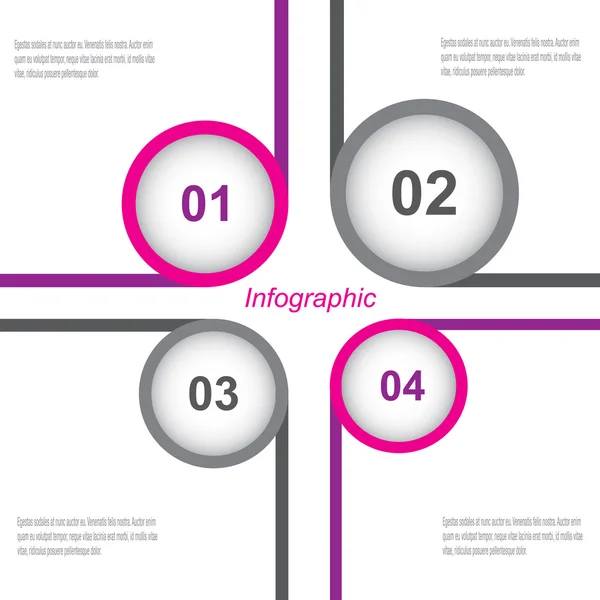 Infographic design template — Stock Vector