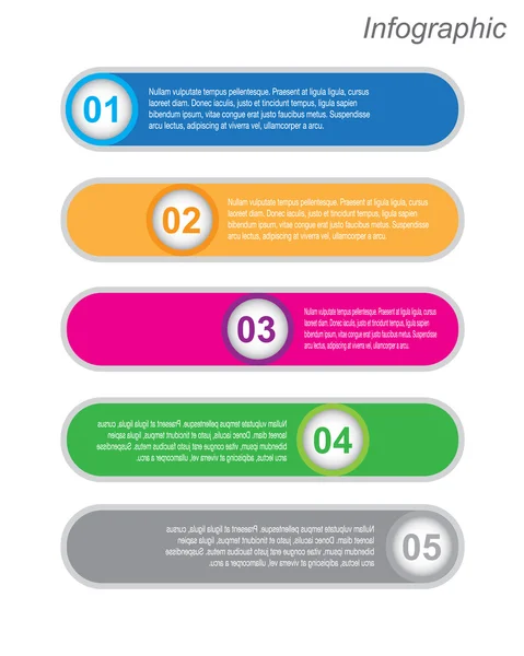 Modèle de conception infographique — Image vectorielle