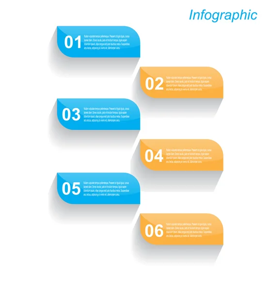 Infographic tasarım şablonu — Stok Vektör