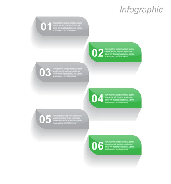 Infographic design template — Stock Vector