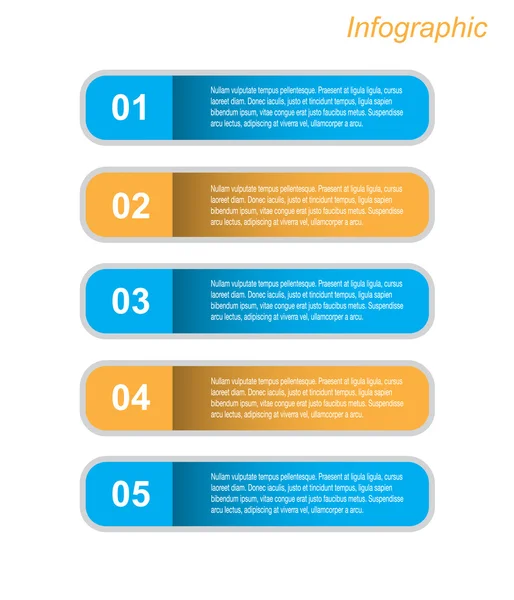 Infographic şablon tasarımı — Stok Vektör