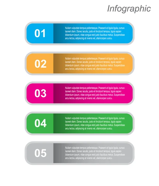 Infografische Vorlagengestaltung — Stockvektor