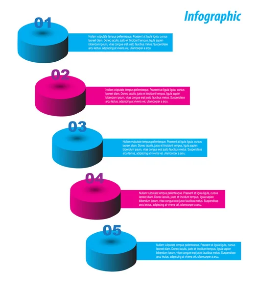 Modelo de design infográfico — Vetor de Stock