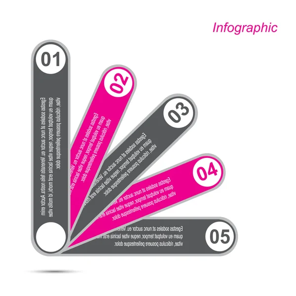 Vorlage: Infografik — Stockvektor