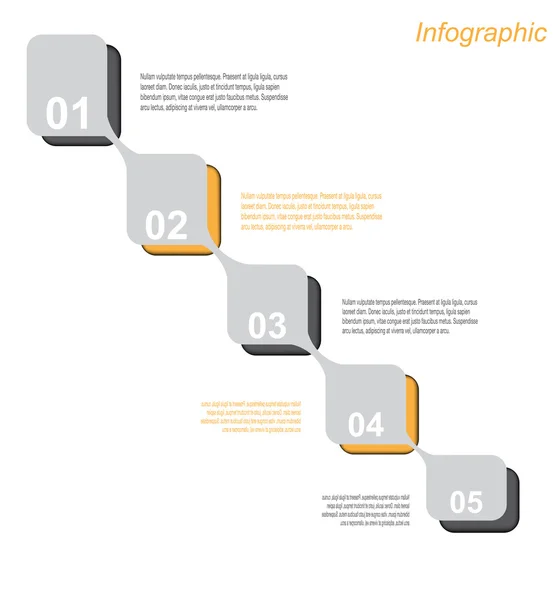 Mall för informationsgrafisk design — Stock vektor