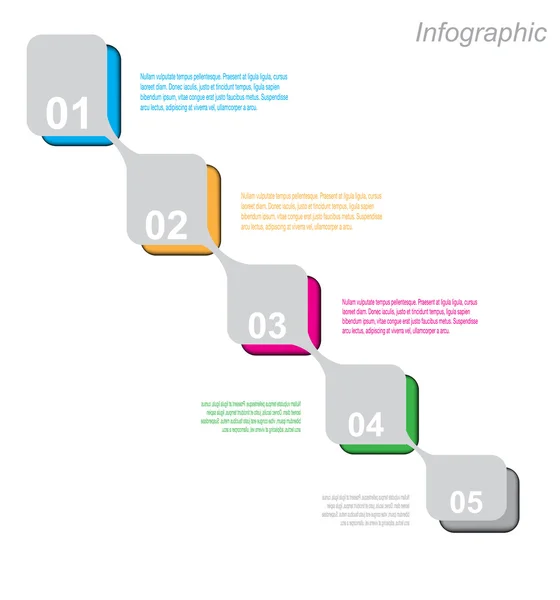 Infografía Plantilla de diseño — Vector de stock