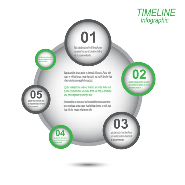 Timeline Modello di progettazione infografica . — Vettoriale Stock